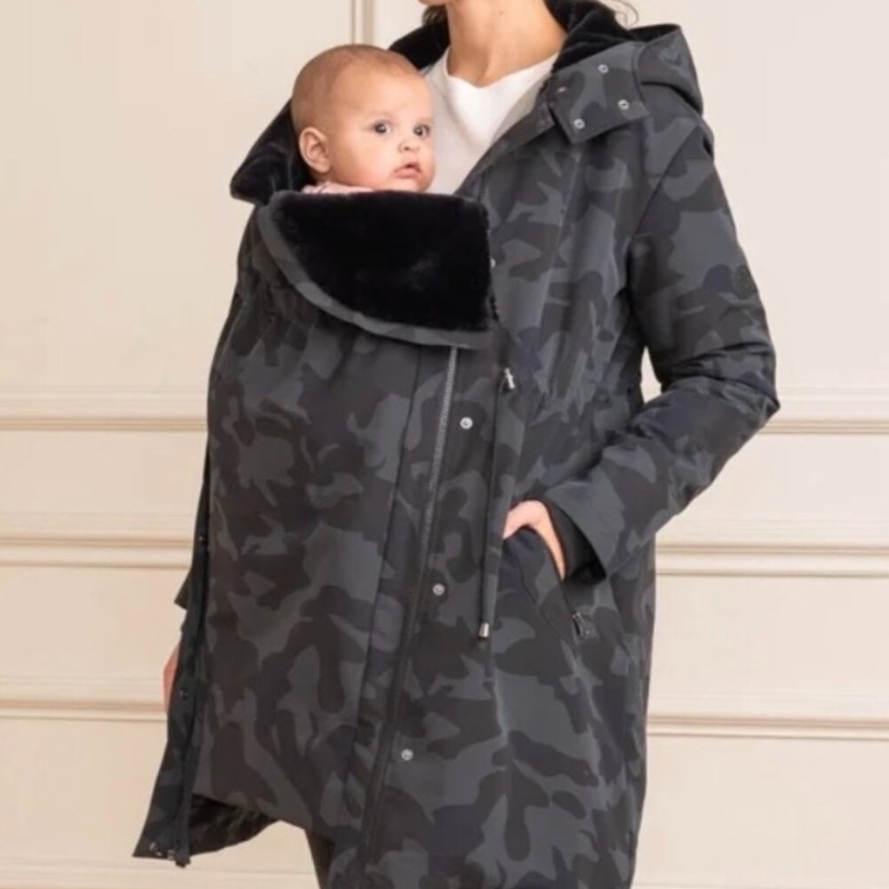 Seraphine 3 in 1 Parka in camo, size 6